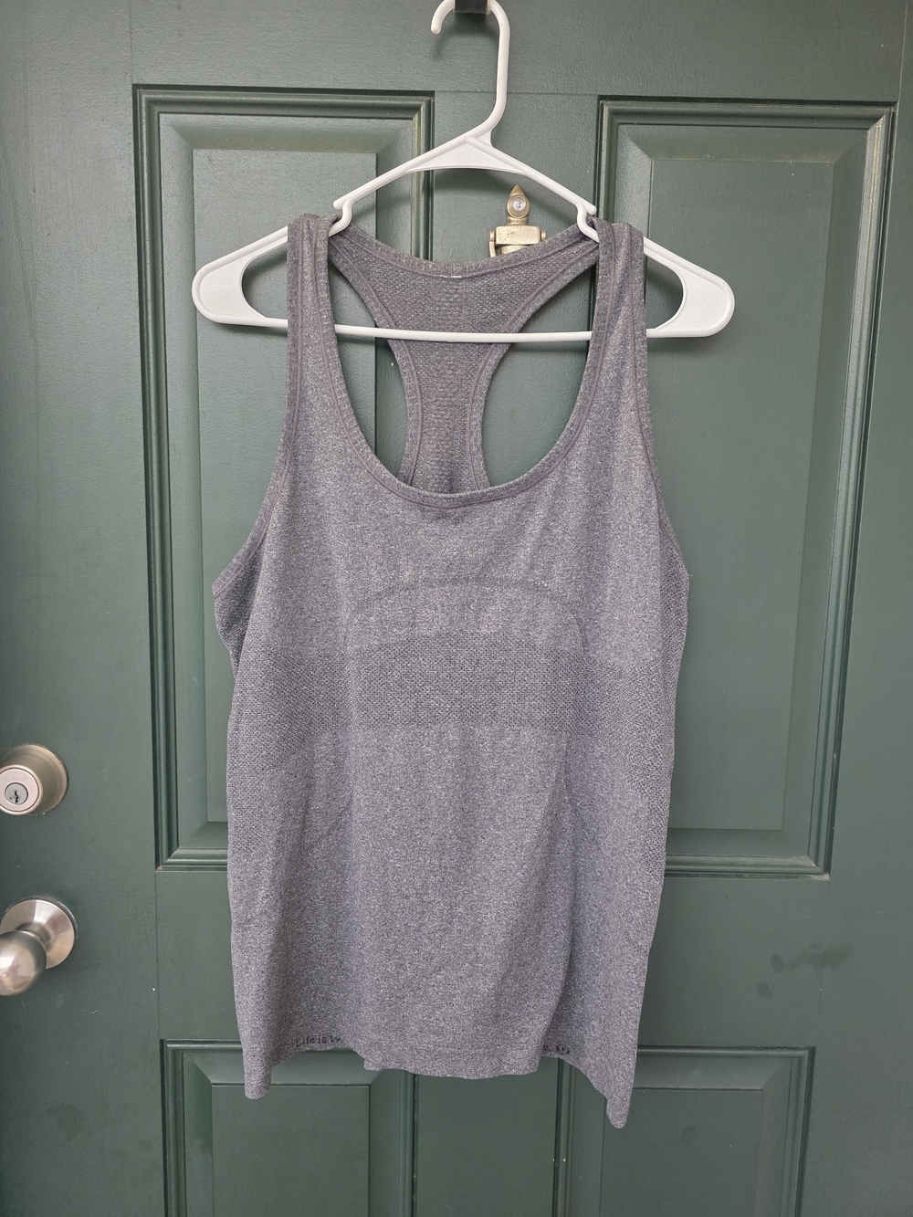 lululemon athletica Grey Racerback Tank Top